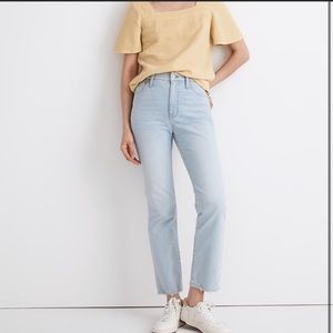 Madewell Slim Demi-Boot Jeans in Bellmeade Wash